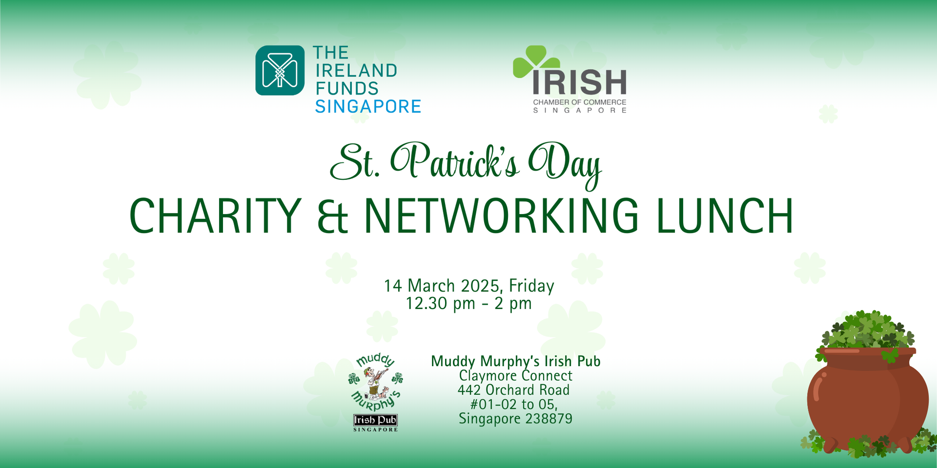 thumbnails St. Patrick’s Day Charity & Networking lunch - Friday, 14th March