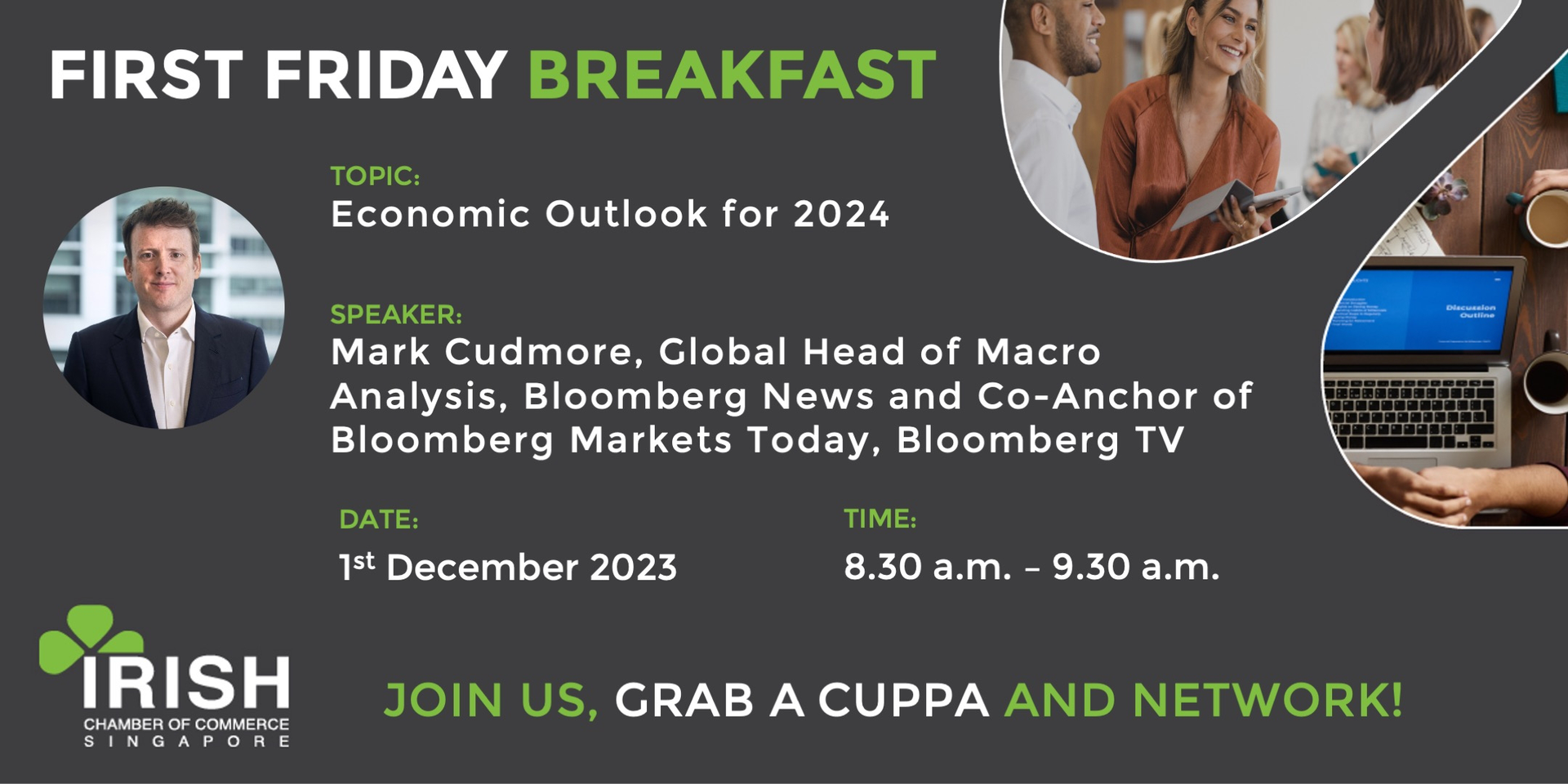 thumbnails December's First Friday Breakfast - Economic Outlook 2024 with Mark Cudmore